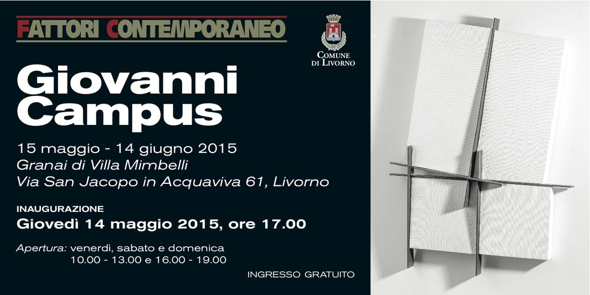 Giovanni Campus in mostra a Livorno